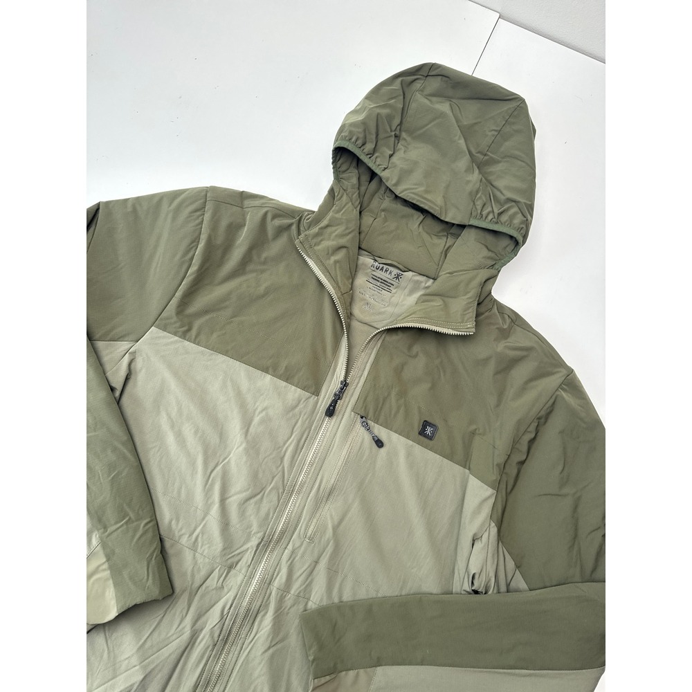 Roark Layover Insulated Hoodie Mens XL Olive Green Primaloft Packable Jacket